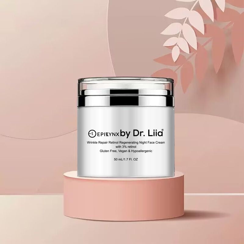 Gluten-Free Retinol Night Cream – Nut-Free, Vegan Wrinkle Repair & Regenerating