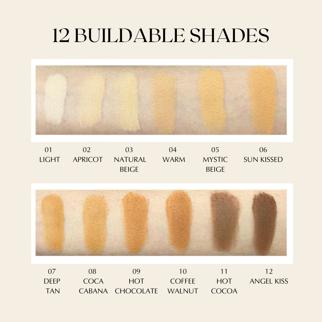 Gluten-Free Powder Foundation – Nut-Free, Vegan Luminous Matte Finish