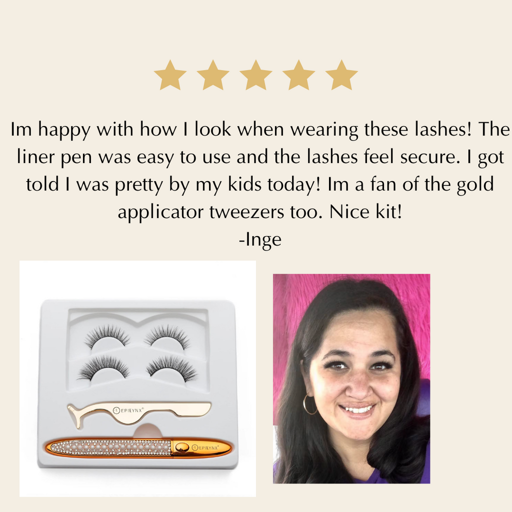 Gluten-Free No-Glue Lash Kit – Nut-Free, Vegan Reusable Lashes & Waterproof Liner