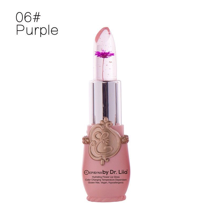 Gluten-Free Color-Changing Flower Lip Gloss – Nut-Free, Vegan & Hydrating