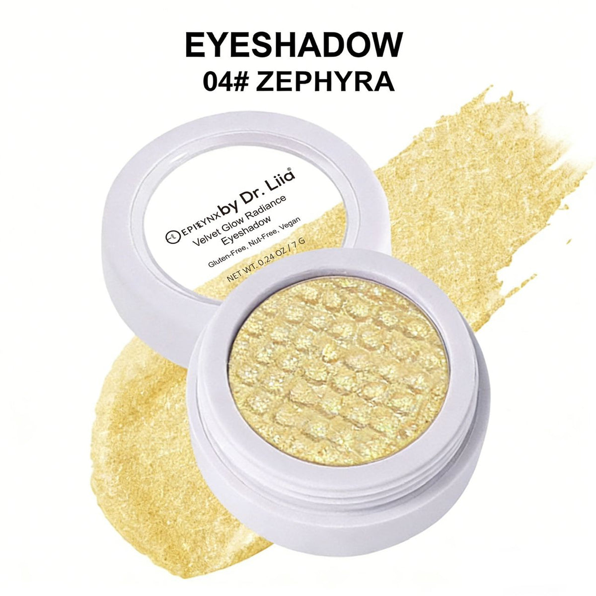 Gluten-Free Eyeshadow – Nut-Free, Vegan & Egg-Free Creamy Radiance in 20 Shades