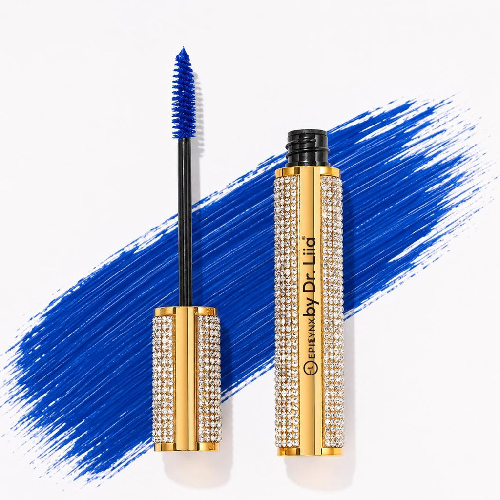 Gluten-Free Mascara, Black & Blue – Nut-Free, Vegan Mega Volume for Sensitive Eyes