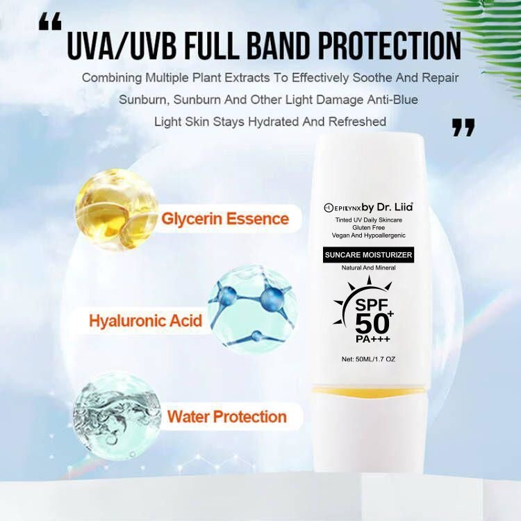Gluten-Free Mineral SPF 50 Moisturizer – Nut-Free, Vegan & Hydrating for Sensitive Skin