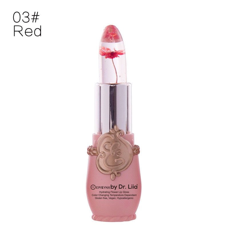 Gluten-Free Color-Changing Flower Lip Gloss – Nut-Free, Vegan & Hydrating