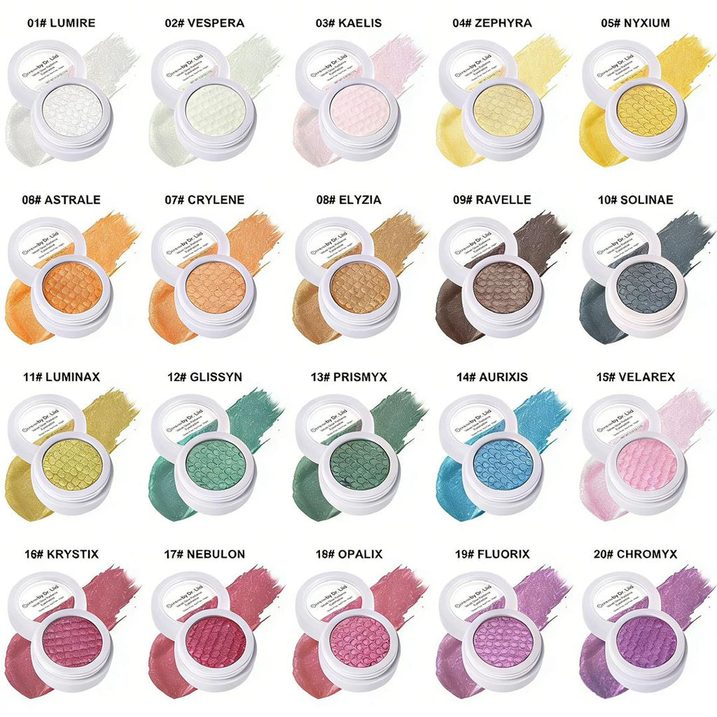 Gluten-Free Eyeshadow – Nut-Free, Vegan & Egg-Free Creamy Radiance in 20 Shades