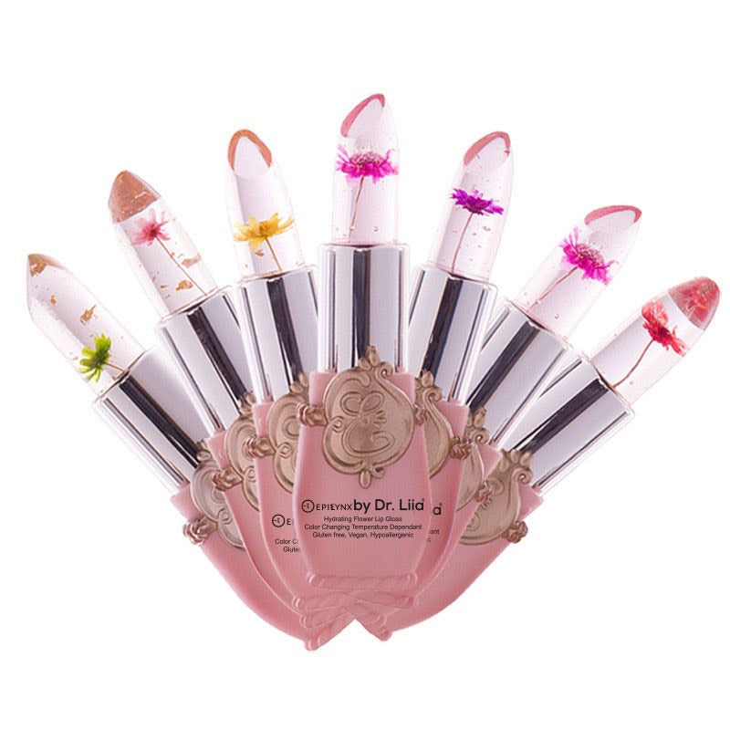 Gluten-Free Color-Changing Flower Lip Gloss – Nut-Free, Vegan & Hydrating