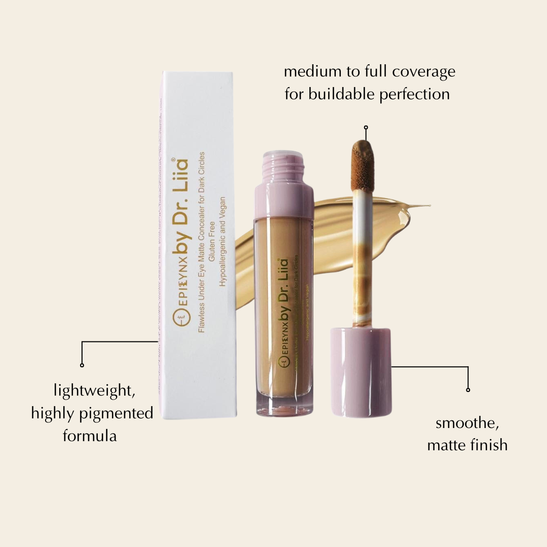 Gluten-Free Matte Concealer – Nut-Free, Vegan, Full Coverage & Long-Wearing