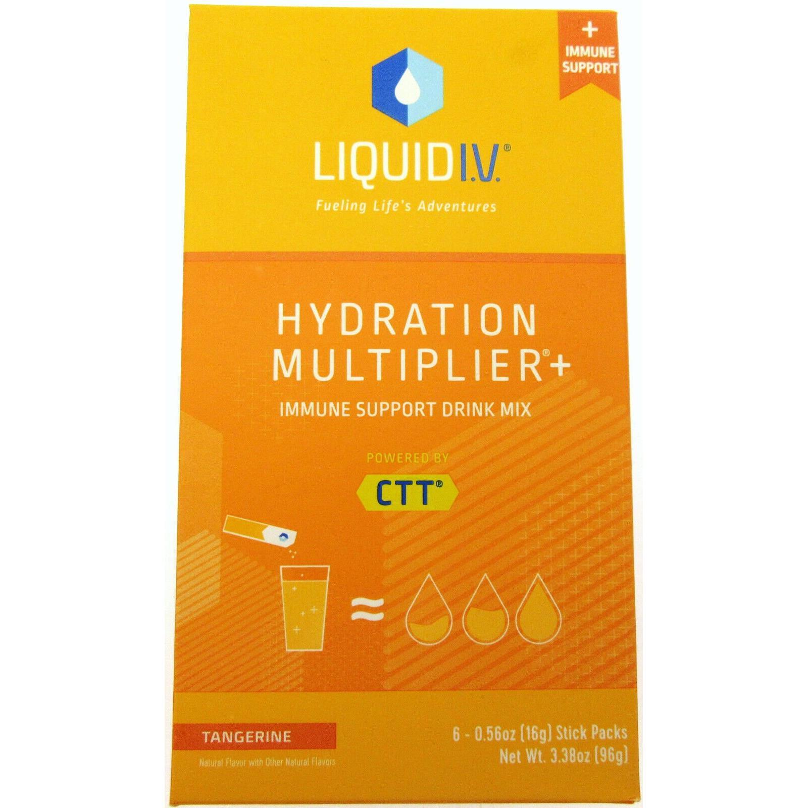 Liquid I.V. Hydration Multiplier Immune Support Drink Mix Tangerine