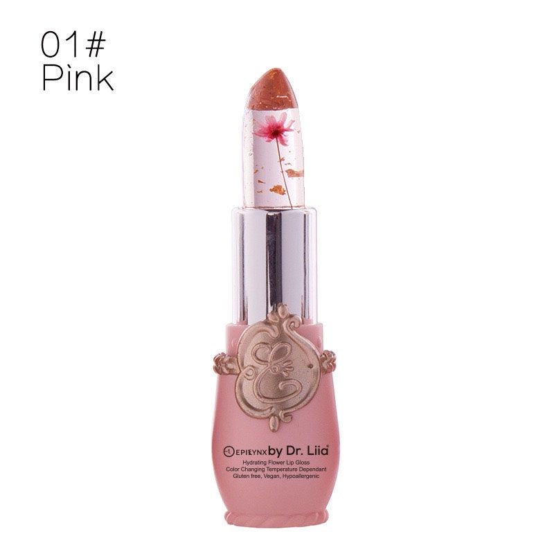 Gluten-Free Color-Changing Flower Lip Gloss – Nut-Free, Vegan & Hydrating