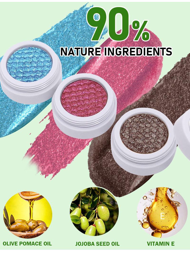 Gluten-Free Eyeshadow – Nut-Free, Vegan & Egg-Free Creamy Radiance in 20 Shades
