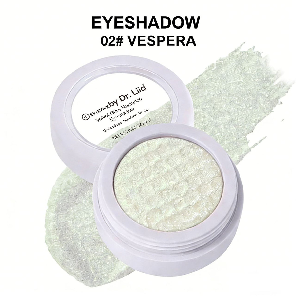 Gluten-Free Eyeshadow – Nut-Free, Vegan & Egg-Free Creamy Radiance in 20 Shades