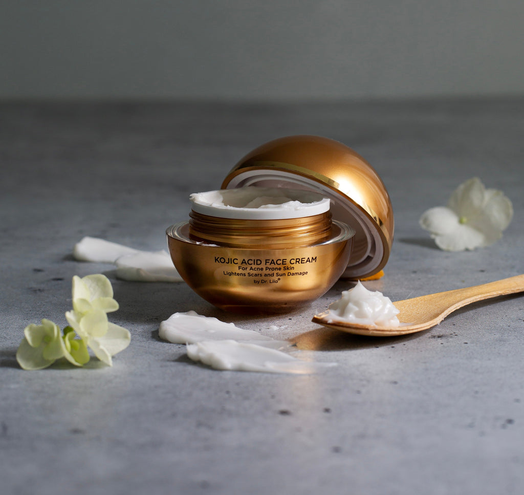 Gluten-Free Kojic Acid Face Cream – Nut-Free, Vegan Brightening for Acne-Prone Skin