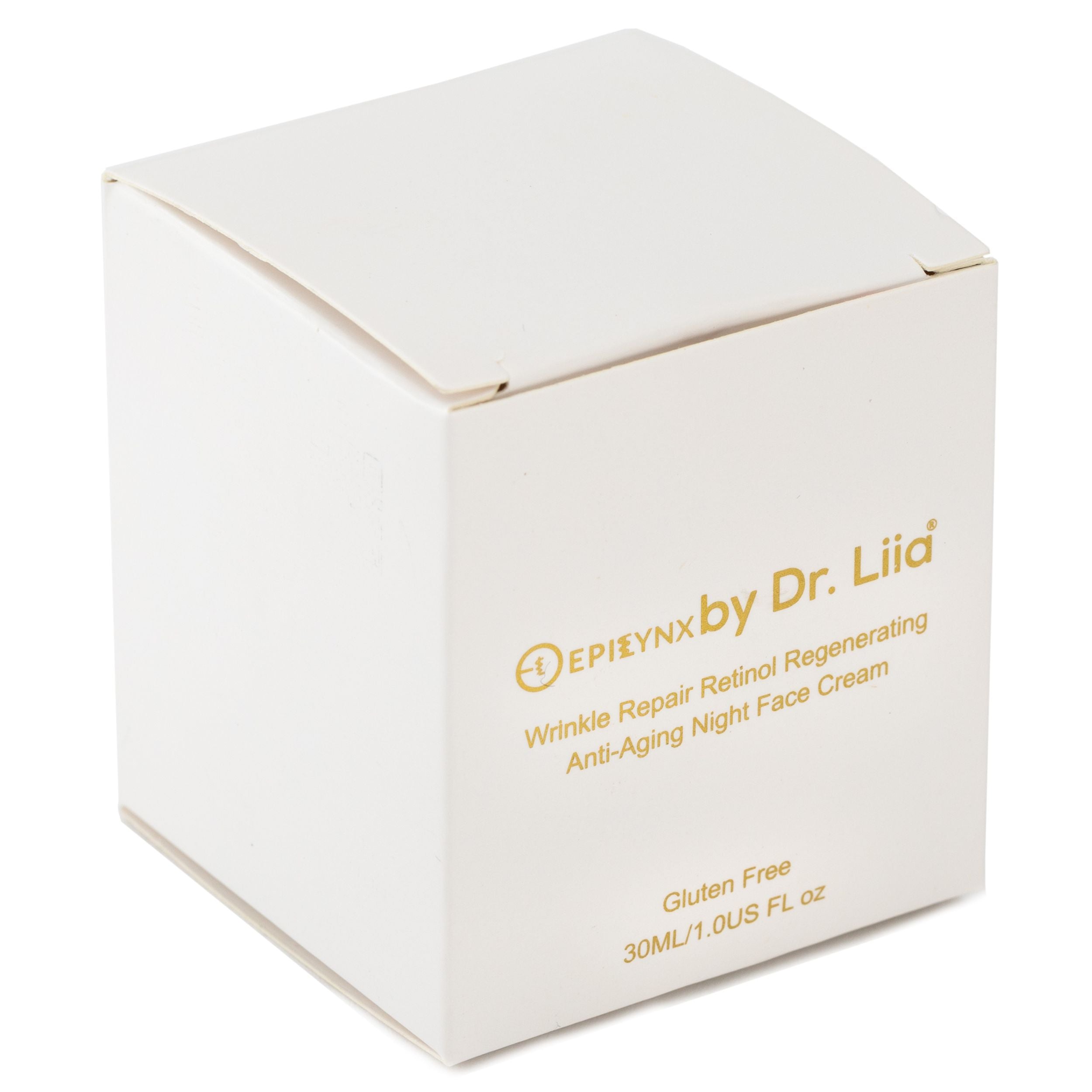 Gluten-Free Retinol Night Cream – Nut-Free, Vegan Wrinkle Repair & Regenerating