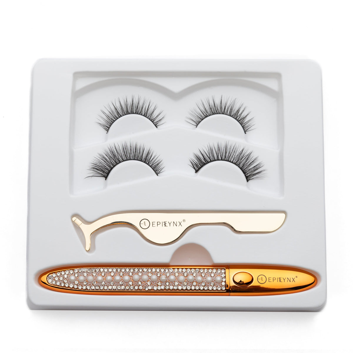 Gluten-Free No-Glue Lash Kit – Nut-Free, Vegan Reusable Lashes & Waterproof Liner