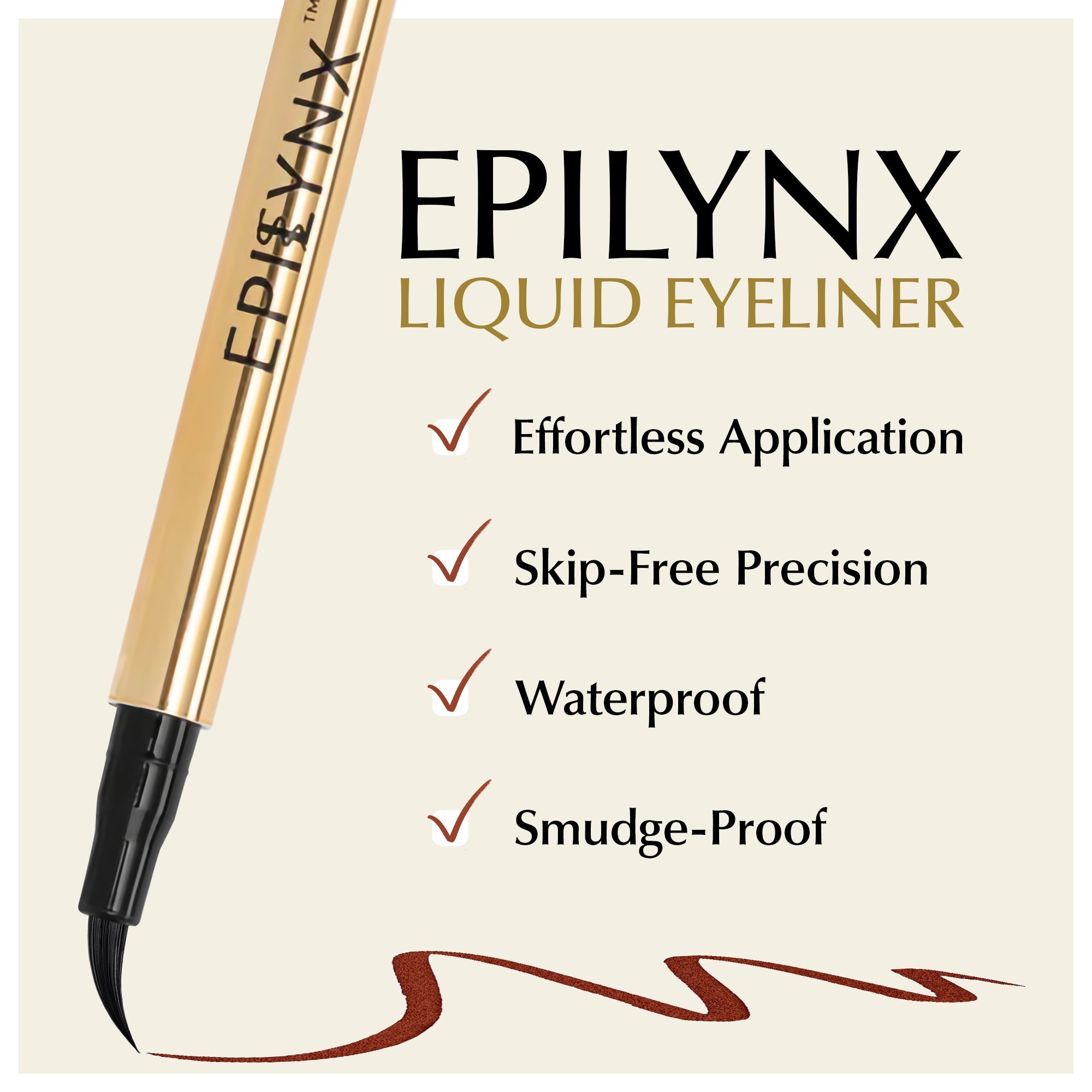 Gluten-Free Waterproof Liquid Eyeliner – Nut-Free, Vegan & Smudge-Proof for Sensitive Eyes