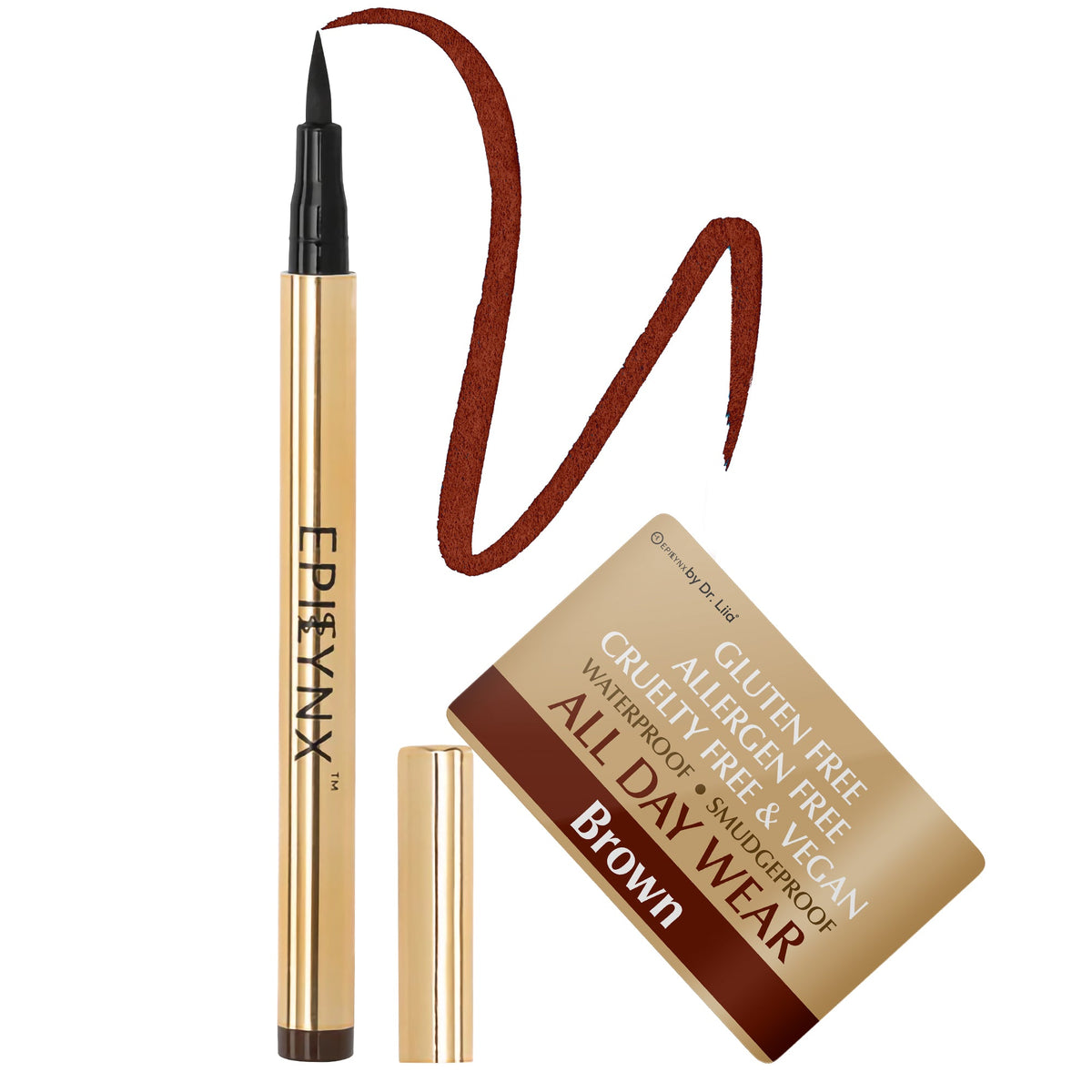 Gluten-Free Waterproof Liquid Eyeliner – Nut-Free, Vegan & Smudge-Proof for Sensitive Eyes