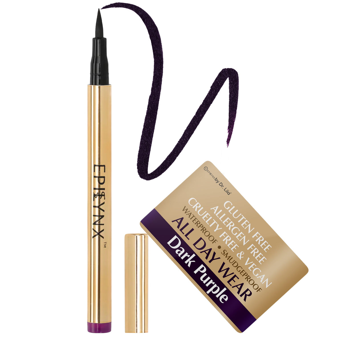 Gluten-Free Waterproof Liquid Eyeliner – Nut-Free, Vegan & Smudge-Proof for Sensitive Eyes