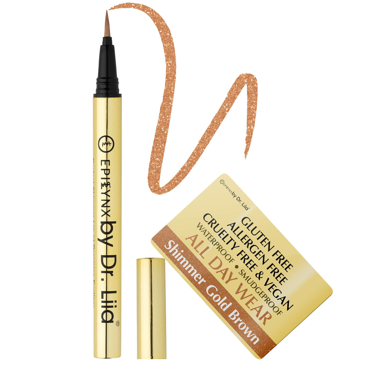 Gluten-Free Waterproof Liquid Eyeliner – Nut-Free, Vegan & Smudge-Proof for Sensitive Eyes