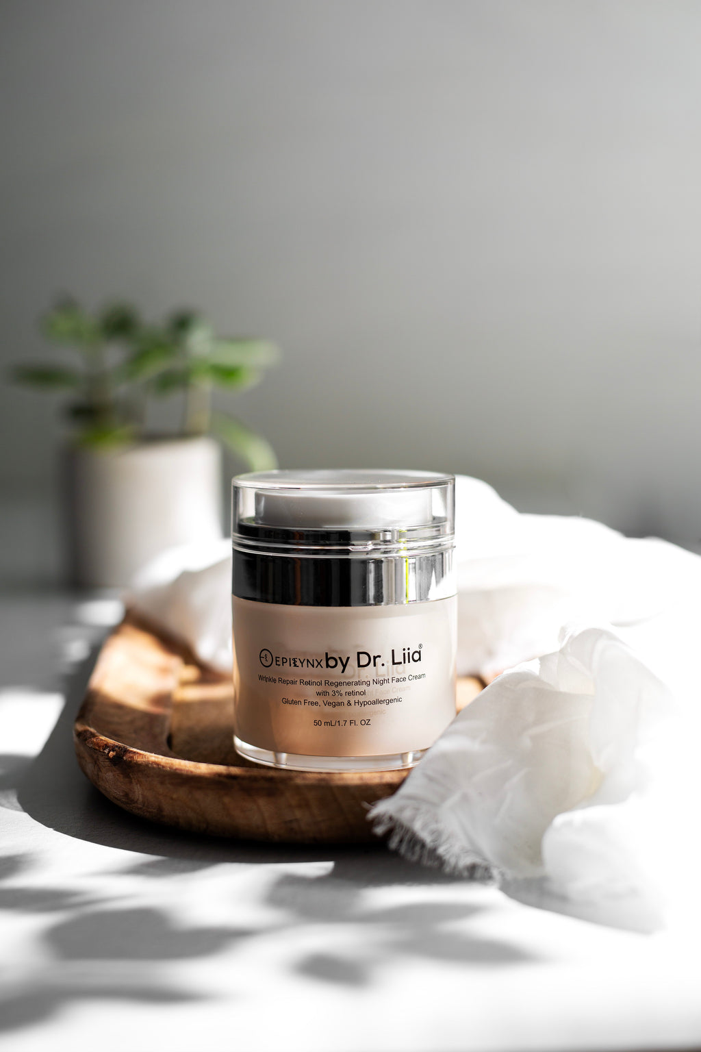 Gluten-Free Retinol Night Cream – Nut-Free, Vegan Wrinkle Repair & Regenerating