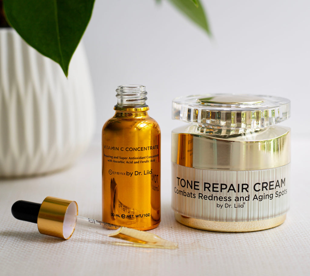 Gluten-Free Vitamin C & Dark Spot Cream Set – Nut-Free, Vegan Hyperpigmentation Duo