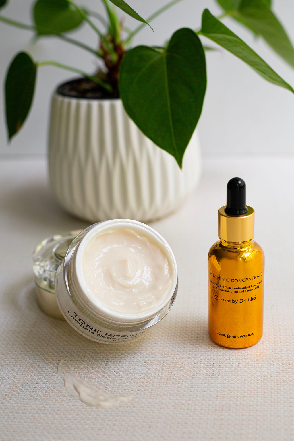 Gluten-Free Vitamin C & Dark Spot Cream Set – Nut-Free, Vegan Hyperpigmentation Duo