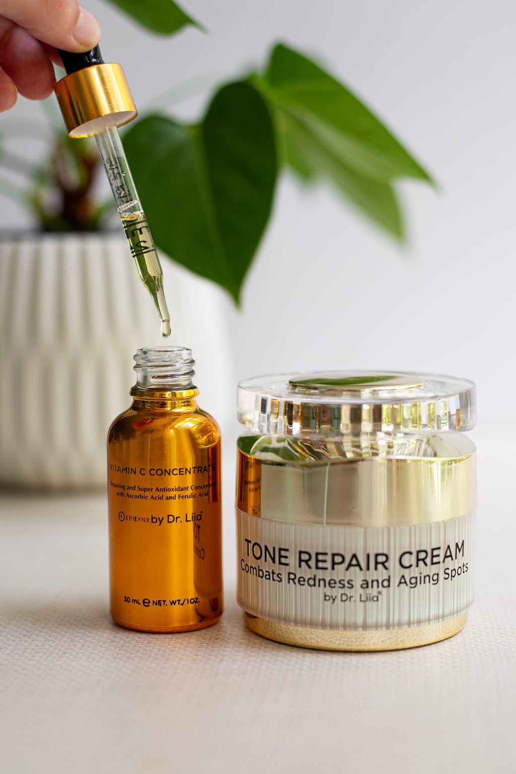 Gluten-Free Vitamin C & Dark Spot Cream Set – Nut-Free, Vegan Hyperpigmentation Duo