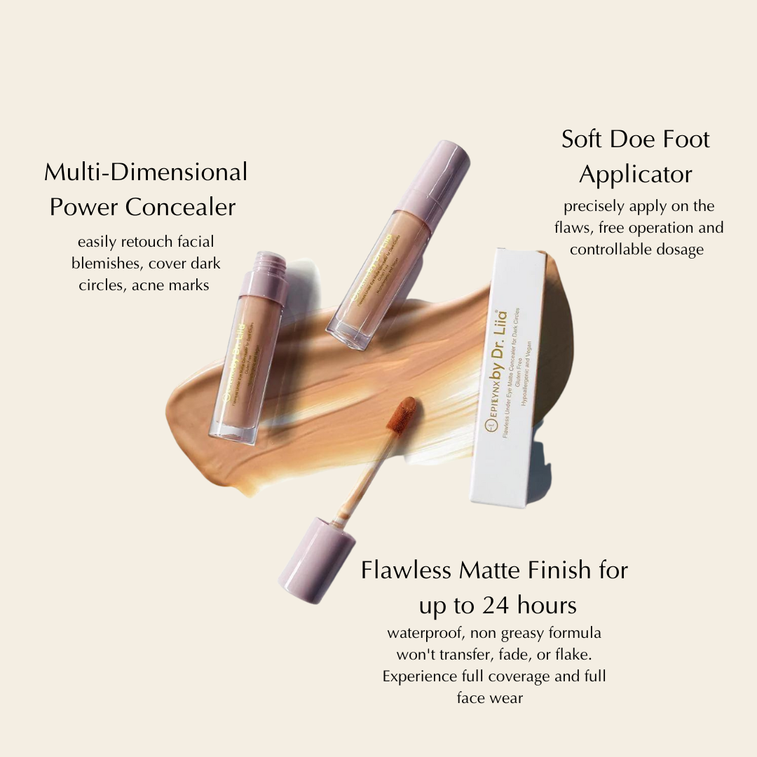 Gluten-Free Matte Concealer – Nut-Free, Vegan, Full Coverage & Long-Wearing