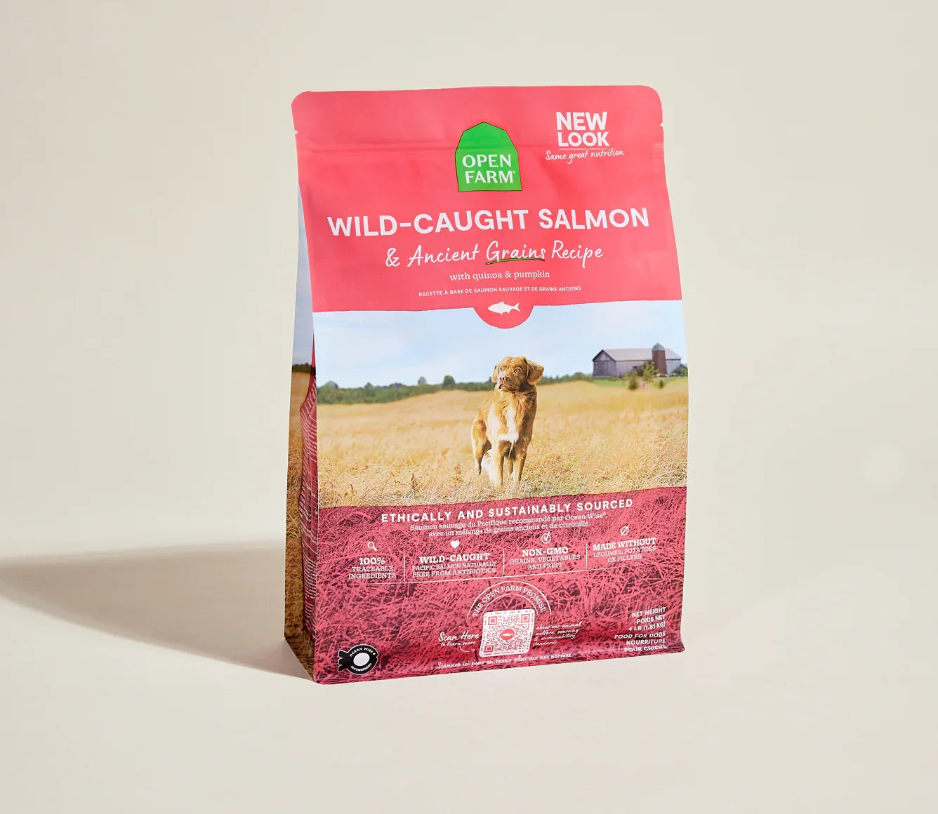 Open Farm Wild-Caught Salmon & Ancient Grains Dry Dog Food
