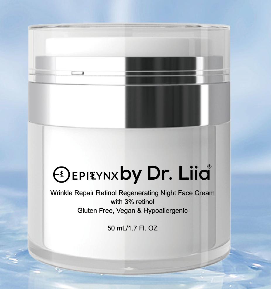 Gluten-Free Retinol Night Cream – Nut-Free, Vegan Wrinkle Repair & Regenerating
