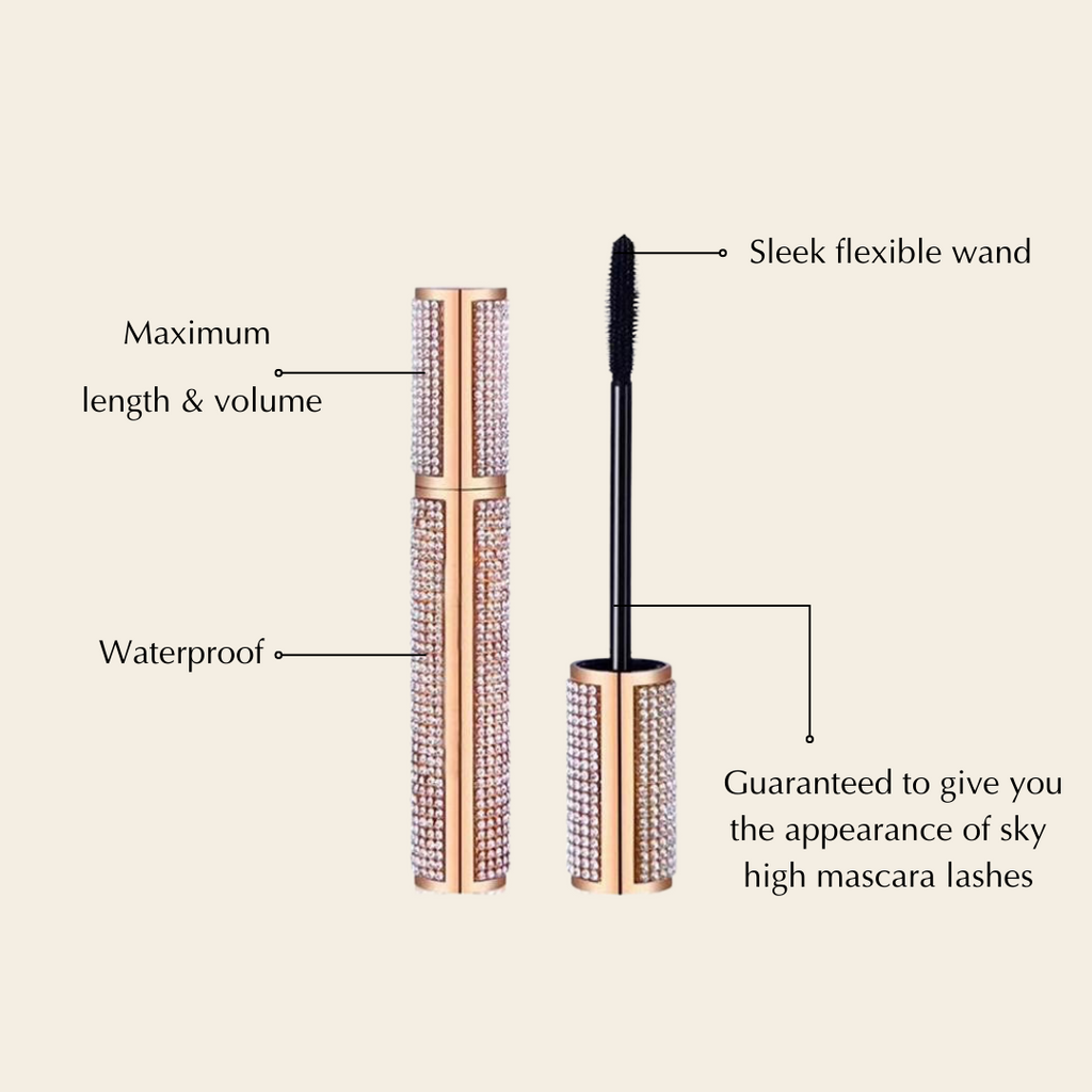Gluten-Free Mascara, Black & Blue – Nut-Free, Vegan Mega Volume for Sensitive Eyes