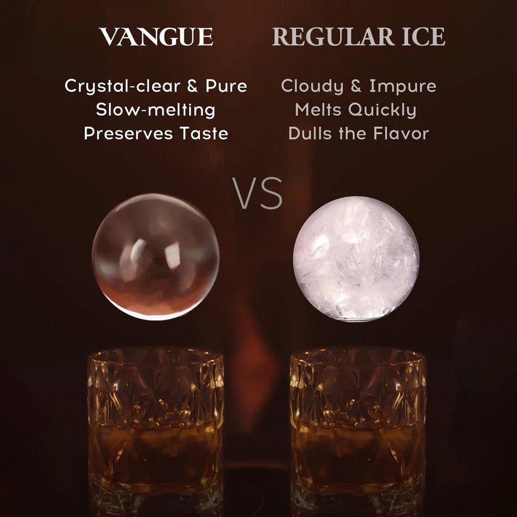 Clear Ice Cube Maker Ice Tray 4 Large Balls Bartender-Quality Ice Mold Easy-to-Remove Sphere Silicone Mold Kitchen Gadgets