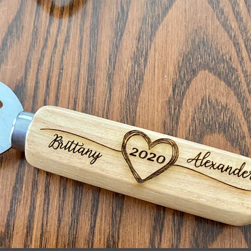 Personalized Beer Opener Wood Bottle Opener Kitchen Gadgets Bar Tools Wedding Supplies Wedding Favors And Gifts For Guest