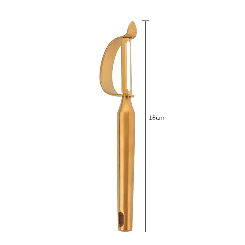 New Gold Fruit Peeler Stainless steel Potato Peeler Vegetables Grater Cutter Julienne Metal Fruit serving tools Kitchen Gadgets