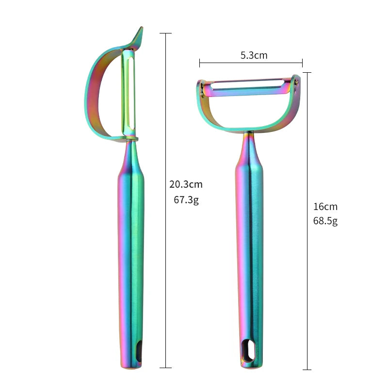 New Gold Fruit Peeler Stainless steel Potato Peeler Vegetables Grater Cutter Julienne Metal Fruit serving tools Kitchen Gadgets