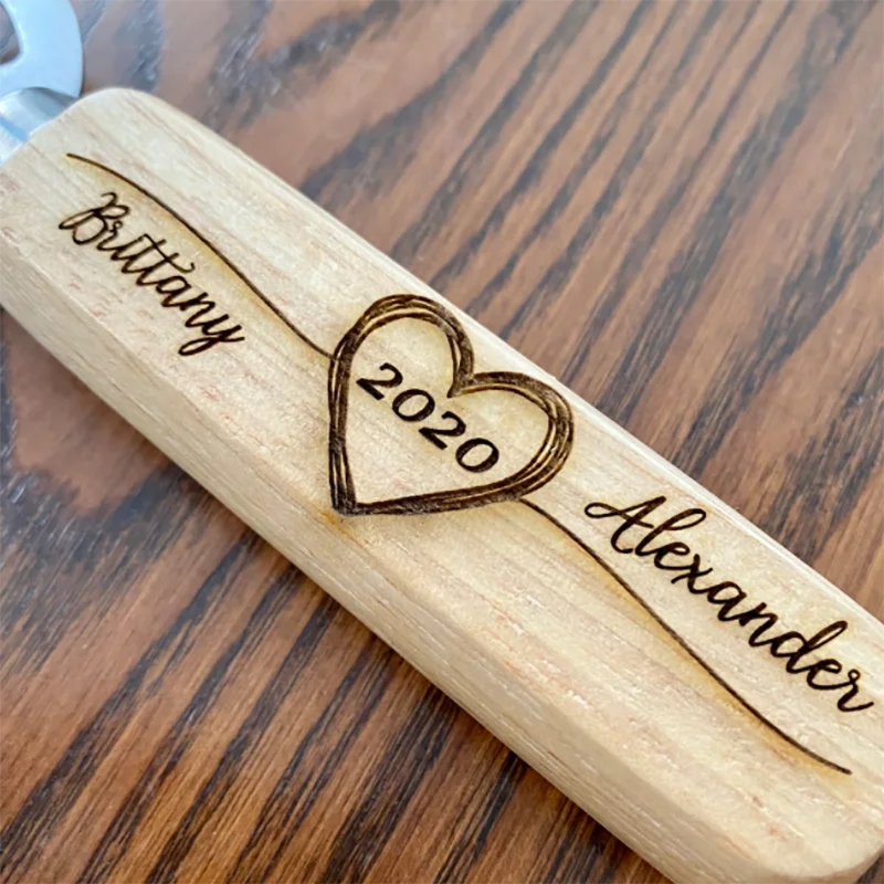 Personalized Beer Opener Wood Bottle Opener Kitchen Gadgets Bar Tools Wedding Supplies Wedding Favors And Gifts For Guest