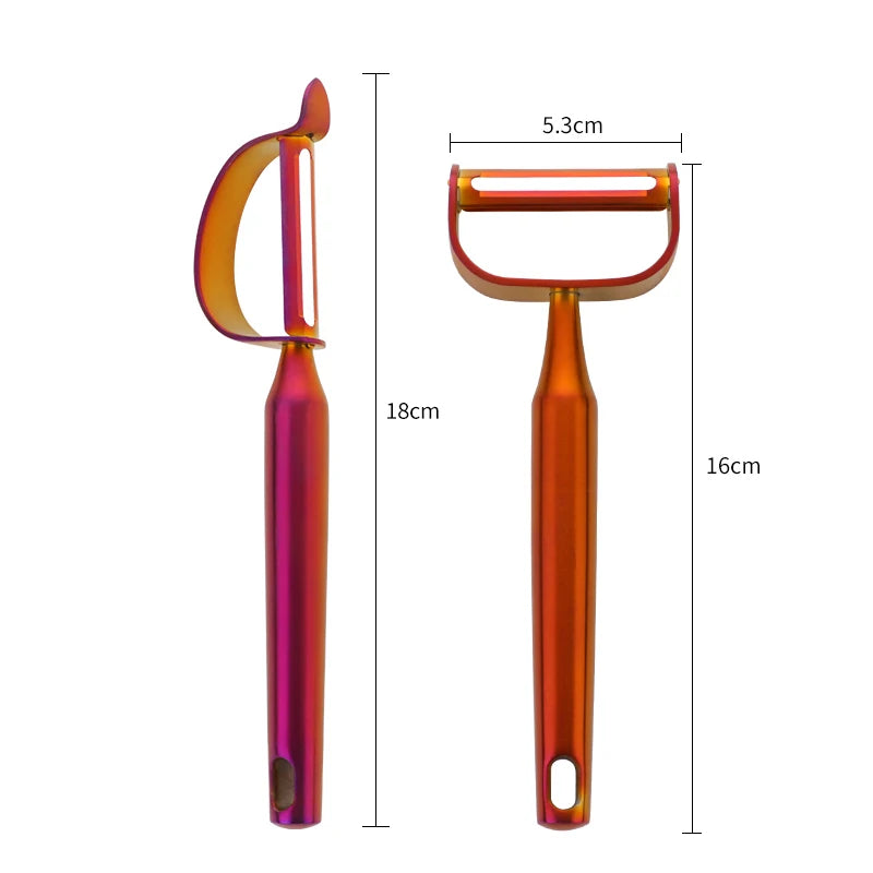 New Gold Fruit Peeler Stainless steel Potato Peeler Vegetables Grater Cutter Julienne Metal Fruit serving tools Kitchen Gadgets