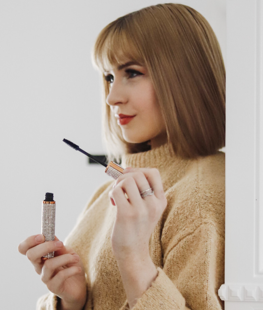 Gluten-Free Mascara, Black & Blue – Nut-Free, Vegan Mega Volume for Sensitive Eyes