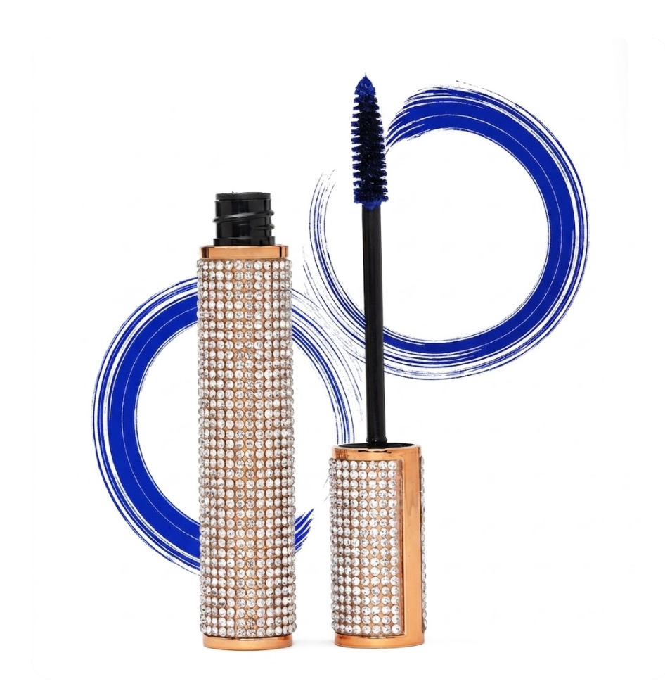 Gluten-Free Mascara, Black & Blue – Nut-Free, Vegan Mega Volume for Sensitive Eyes