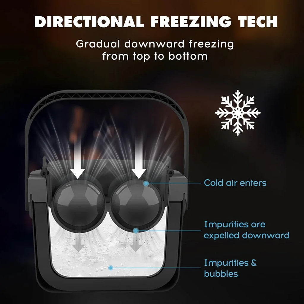 Clear Ice Cube Maker Ice Tray 4 Large Balls Bartender-Quality Ice Mold Easy-to-Remove Sphere Silicone Mold Kitchen Gadgets