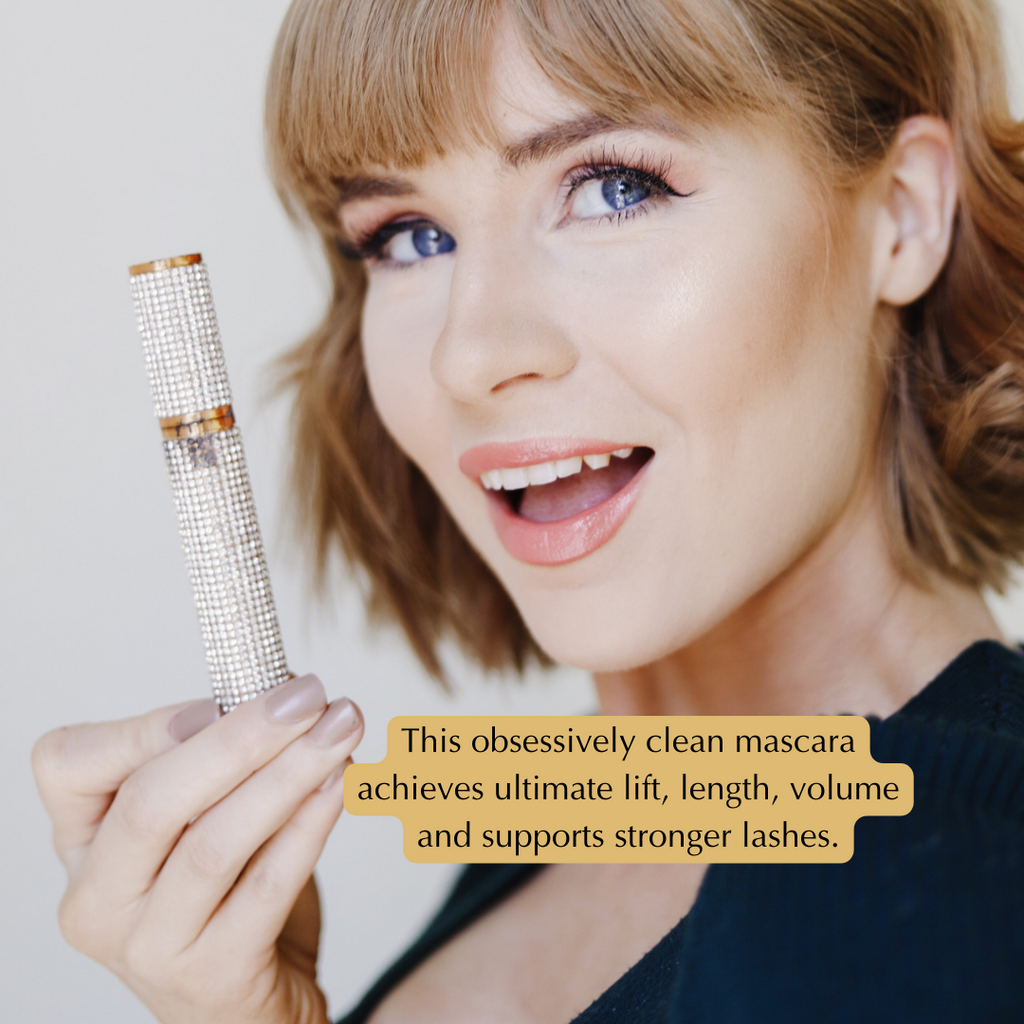 Gluten-Free Mascara, Black & Blue – Nut-Free, Vegan Mega Volume for Sensitive Eyes