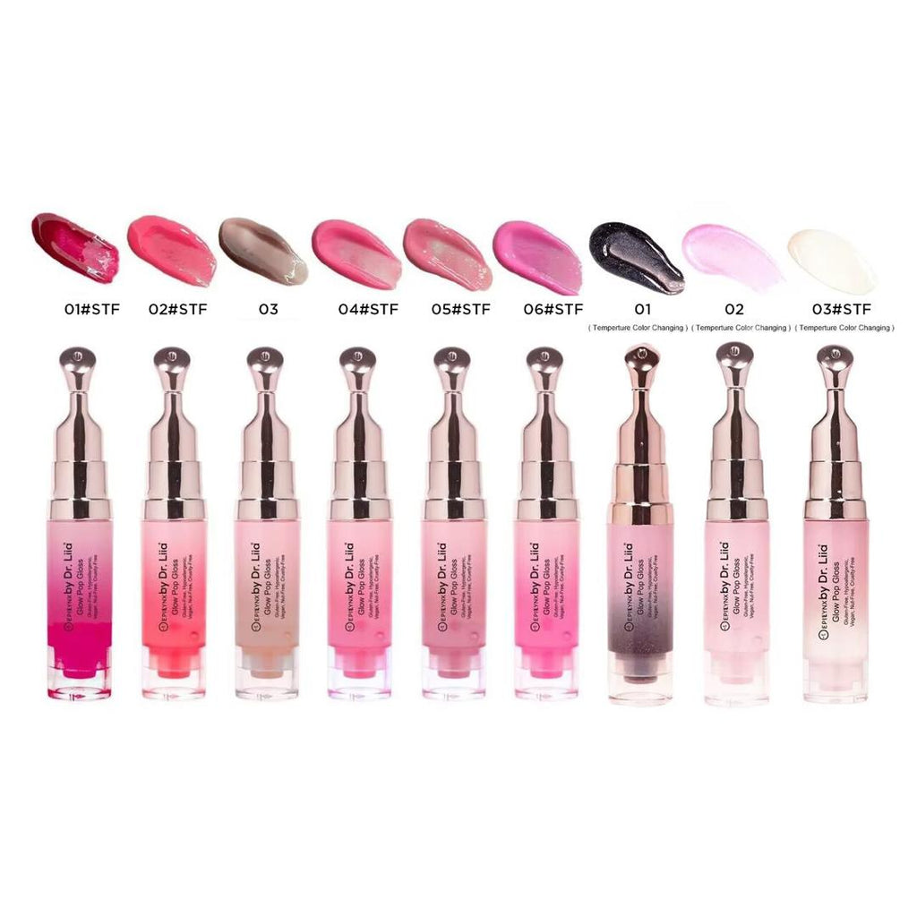 Glow Pop Gluten-Free Lip Stain – Nut-Free, Vegan All-Day Color-Changing Lip Tint