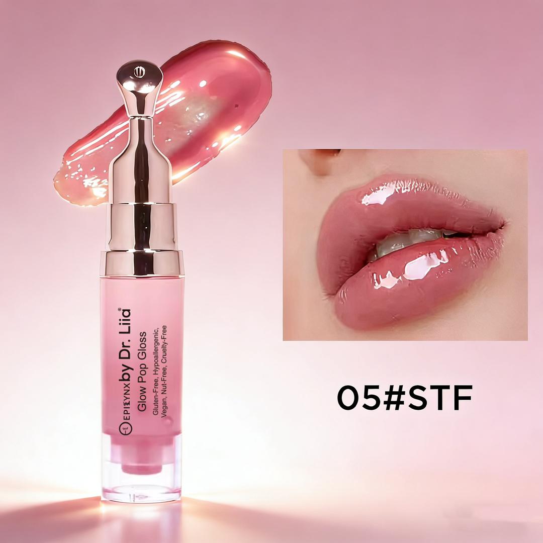 Glow Pop Gluten-Free Lip Stain – Nut-Free, Vegan All-Day Color-Changing Lip Tint