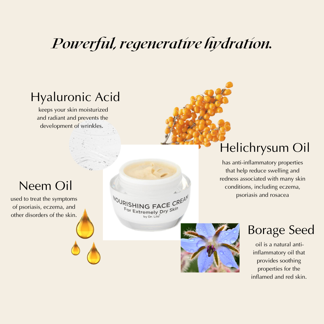 Gluten-Free Face Cream for Extremely Dry & Sensitive Skin – Nut-Free, Vegan & Calming