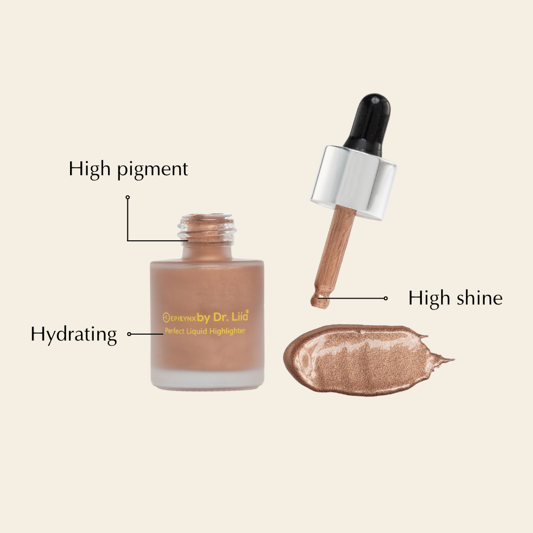 Gluten-Free Liquid Bronzer Drops – Nut-Free, Vegan Dewy Glow Skin Filter