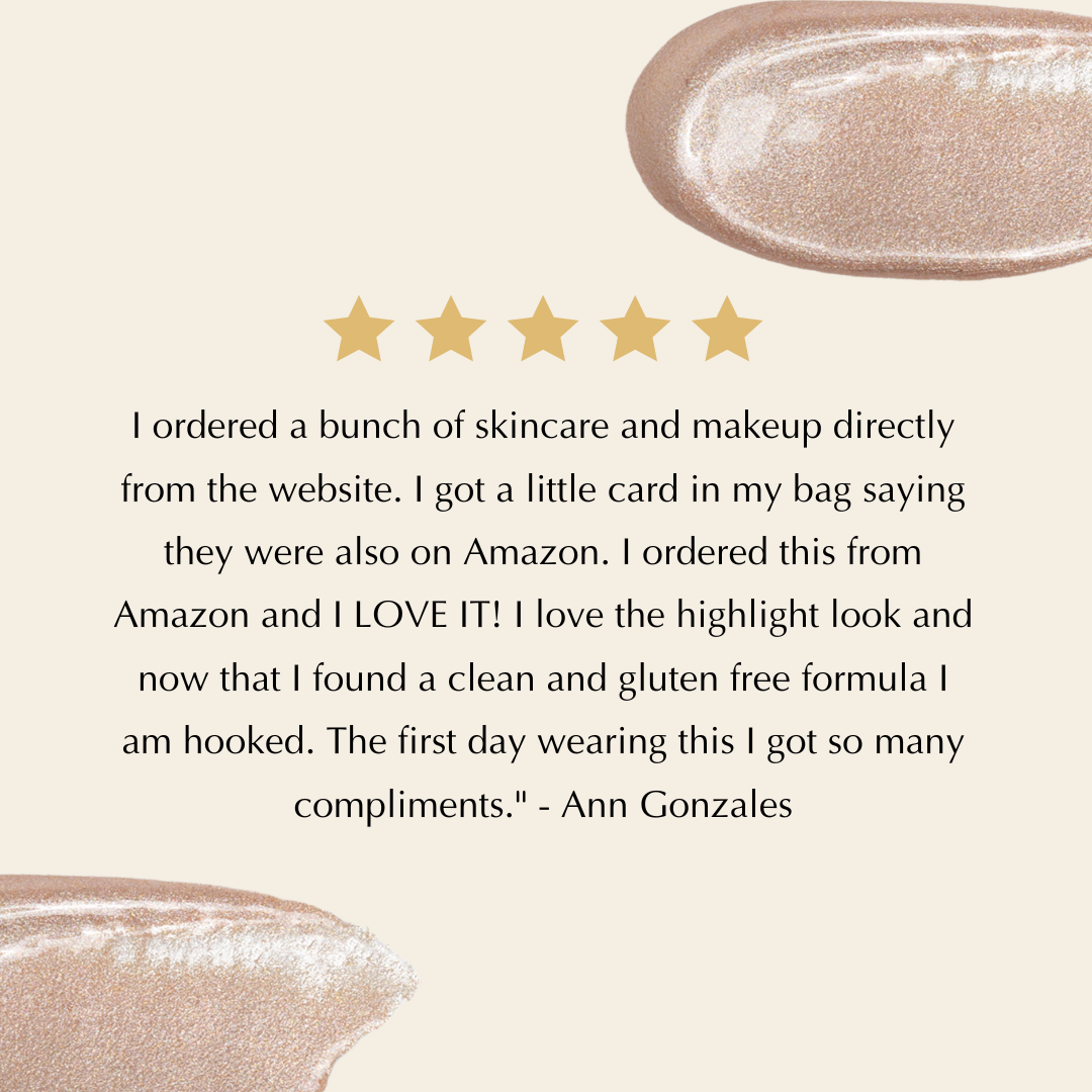 Gluten-Free Liquid Bronzer Drops – Nut-Free, Vegan Dewy Glow Skin Filter