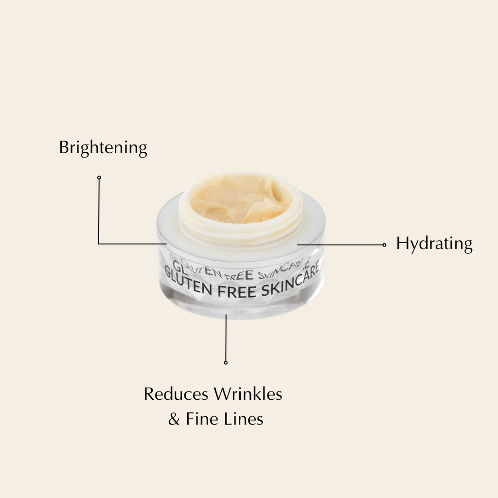Gluten-Free Brightening Eye Cream – Nut-Free, Vegan & Firming for Under Eyes