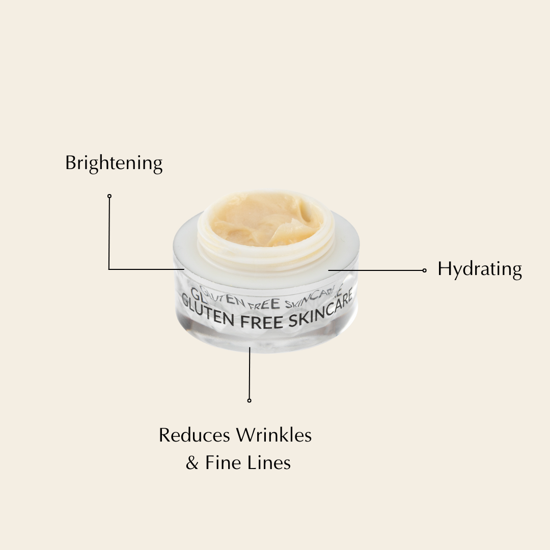 Gluten-Free Brightening Eye Cream – Nut-Free, Vegan & Firming for Under Eyes