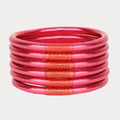Budhagirl Pink All Weather Bangles® (Set of 6) - Serenity Prayer