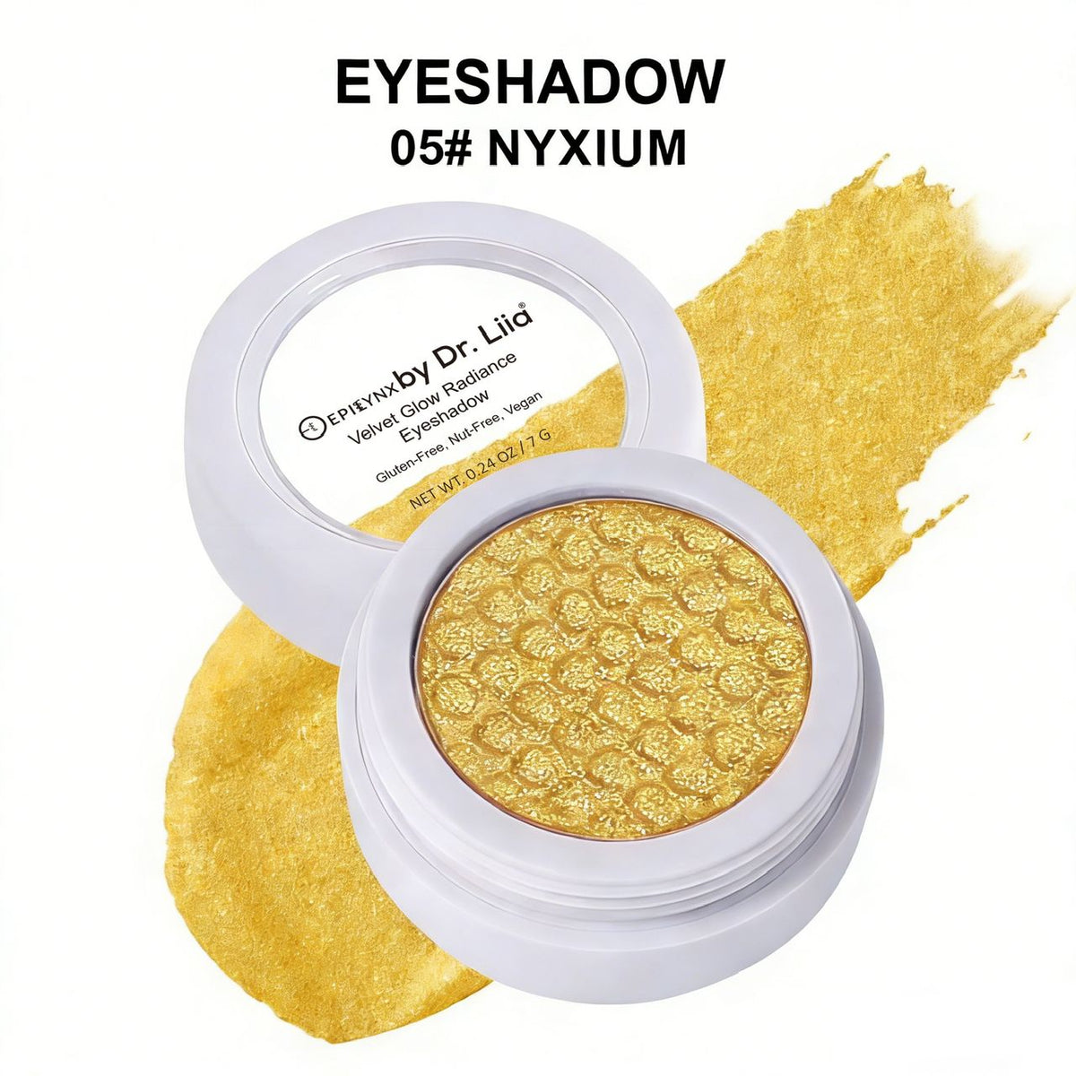 Gluten-Free Eyeshadow – Nut-Free, Vegan & Egg-Free Creamy Radiance in 20 Shades