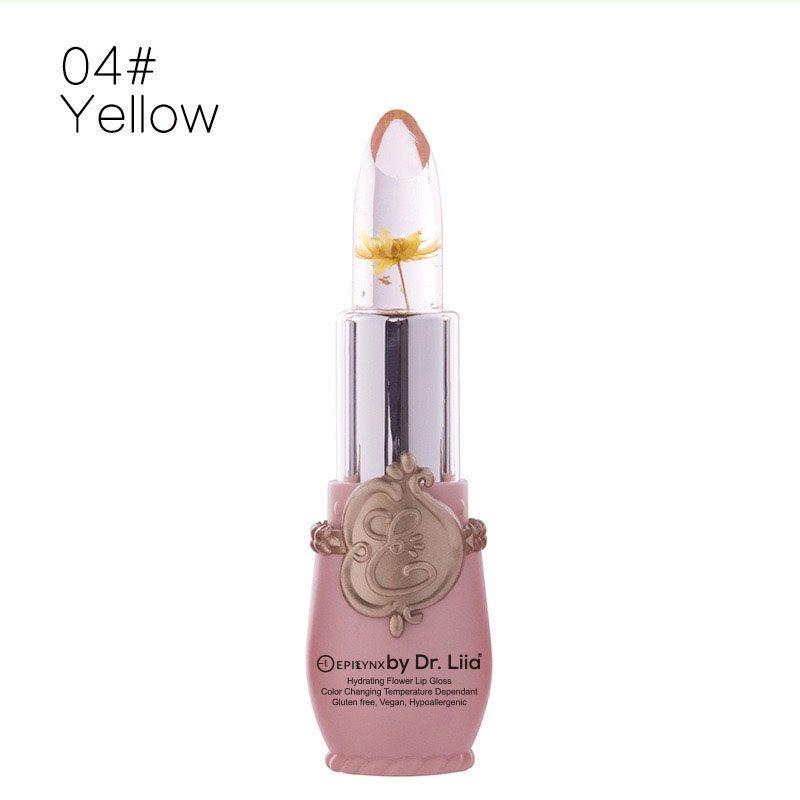 Gluten-Free Color-Changing Flower Lip Gloss – Nut-Free, Vegan & Hydrating